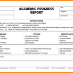 Educational Progress Report Template