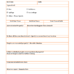 Emergency Drill Report Template