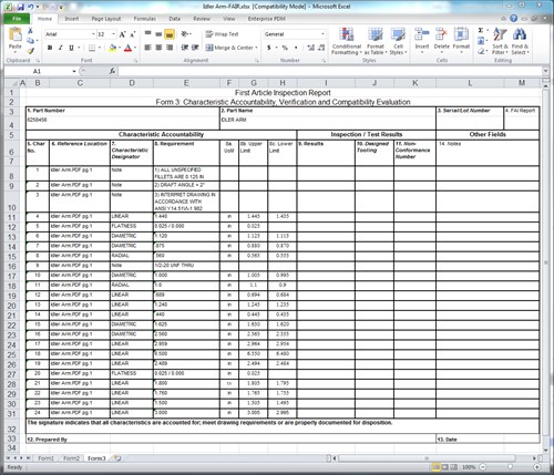 Engineering Inspection Report Template