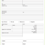 Equipment Fault Report Template