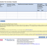 Evaluation Summary Report Template