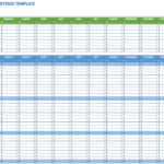 Expense Report Spreadsheet Template