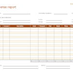 Expense Report Template Xls