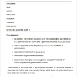 Expert Witness Report Template