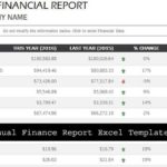 Financial Reporting Templates In Excel