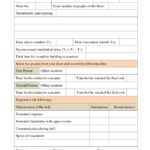 Fire Evacuation Drill Report Template