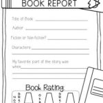 First Grade Book Report Template