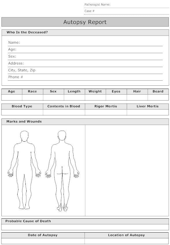 Forensic Report Template