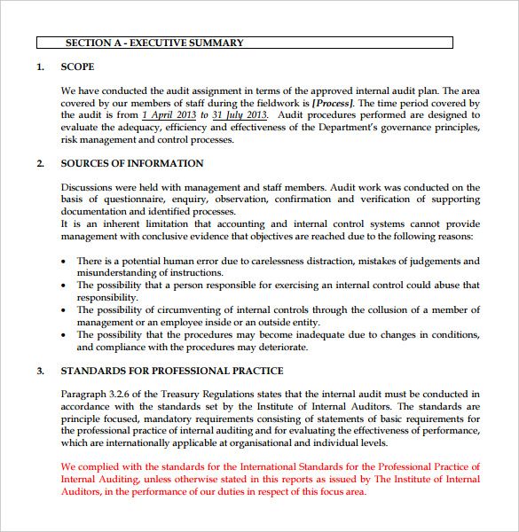 Gmp Audit Report Template