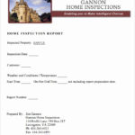 Home Inspection Report Template Pdf
