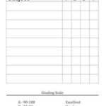 Homeschool Report Card Template Middle School