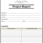 How To Write A Work Report Template