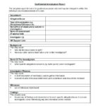 Hr Investigation Report Template