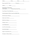 Incident Hazard Report Form Template