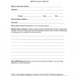 Incident Report Form Template Doc