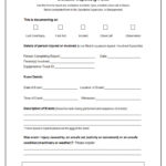 Incident Report Form Template Doc