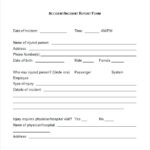 Incident Report Form Template Doc