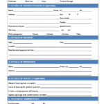 Incident Report Form Template Qld