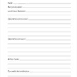 Incident Report Form Template Qld