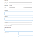 Incident Report Register Template