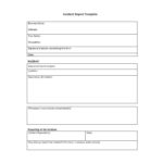 Incident Report Register Template