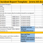 Incident Report Template Itil