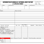 Information System Audit Report Template