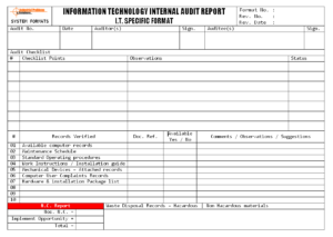 Image 7 for Information System Audit Report Template
