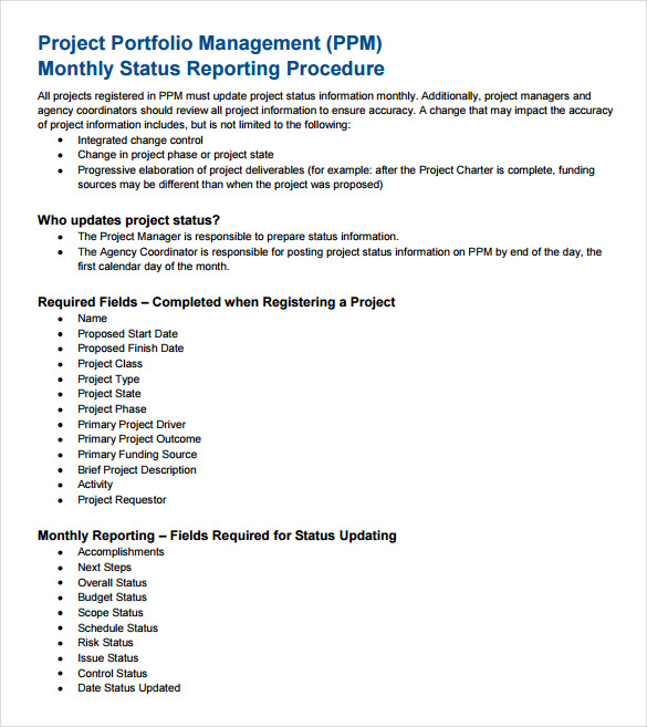 It Management Report Template