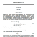 Latex Template Technical Report