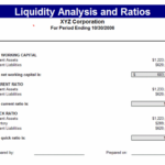 Liquidity Report Template