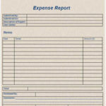 Microsoft Word Expense Report Template