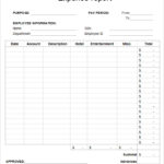 Microsoft Word Expense Report Template