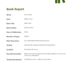 Mobile Book Report Template