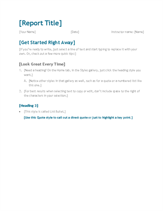 Mobile Book Report Template