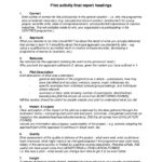 Monitoring And Evaluation Report Writing Template
