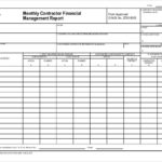 Monthly Financial Report Template