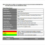 Monthly Status Report Template Project Management