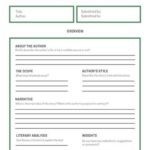 Nonfiction Book Report Template