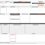 Part Inspection Report Template