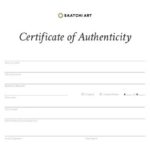 Photography Certificate Of Authenticity Template