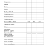 Preschool Progress Report Template