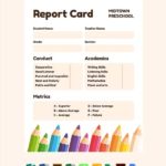 Preschool Progress Report Template