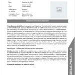 Private Investigator Surveillance Report Template