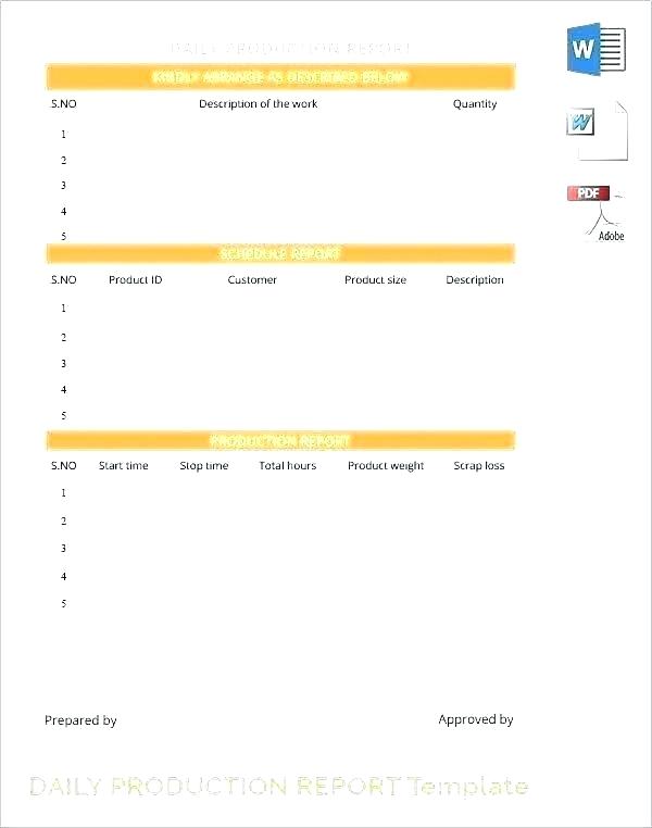 Progress Report Template Doc