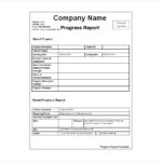 Progress Report Template Doc