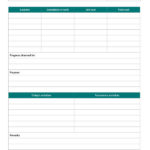 Progress Report Template For Construction Project