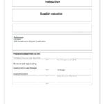 Quality Non Conformance Report Template