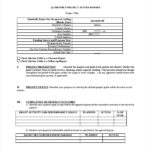 Quarterly Status Report Template