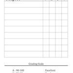 Report Card Template Middle School